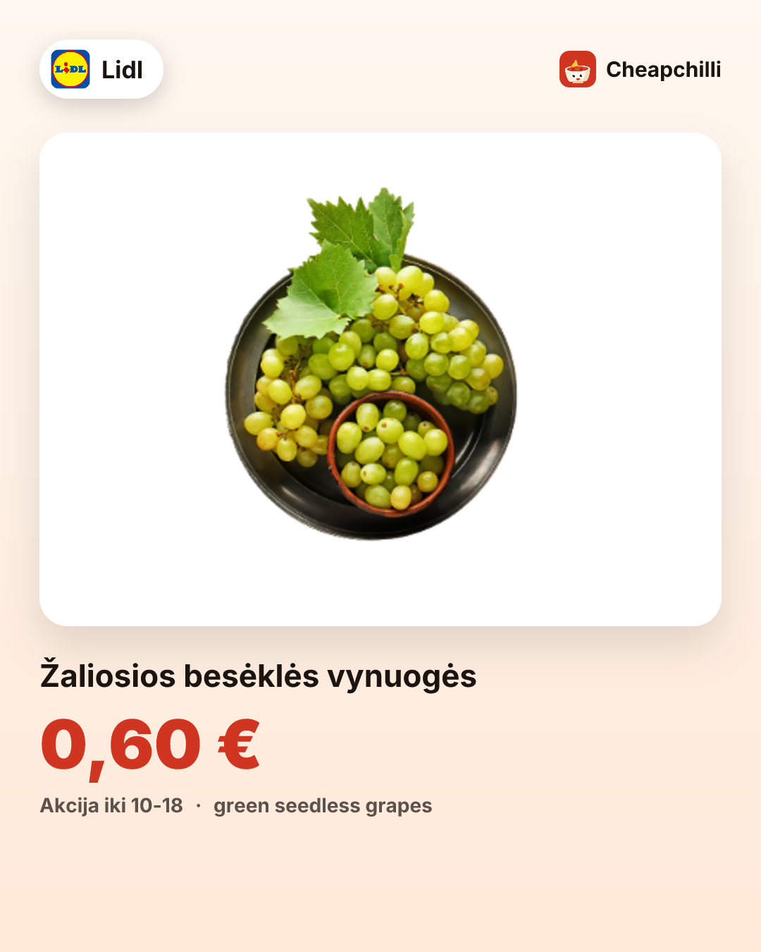 Žaliosios besėklės vynuogės