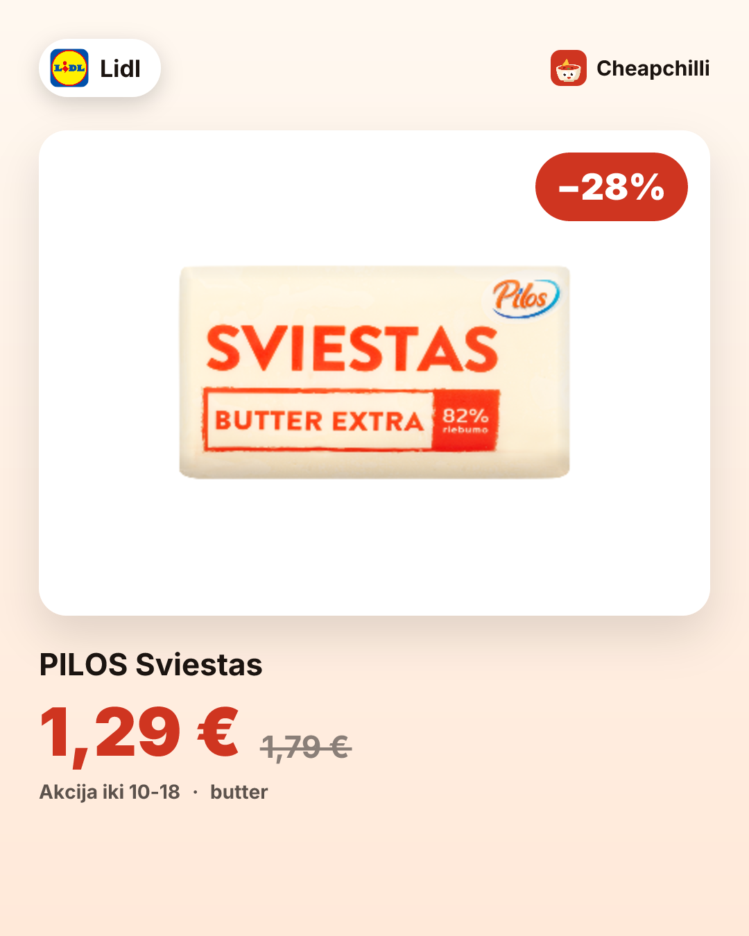 PILOS Sviestas