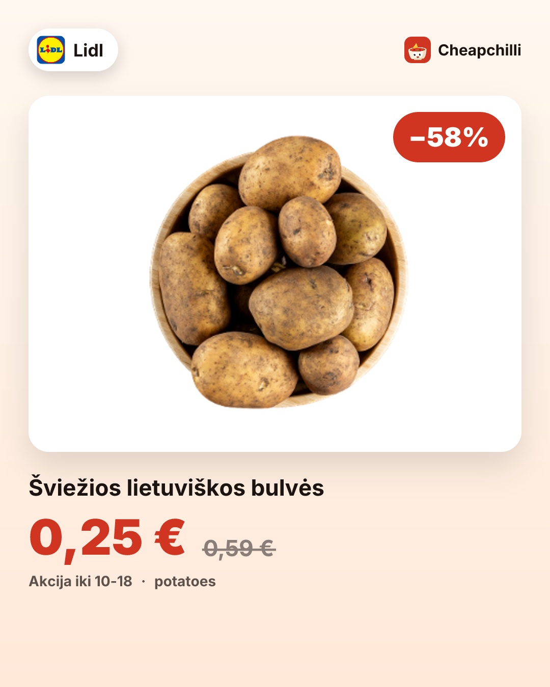 Šviežios lietuviškos bulvės